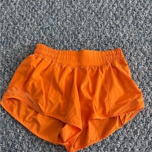 lululemon athletica Bright Orange Athletic Shorts